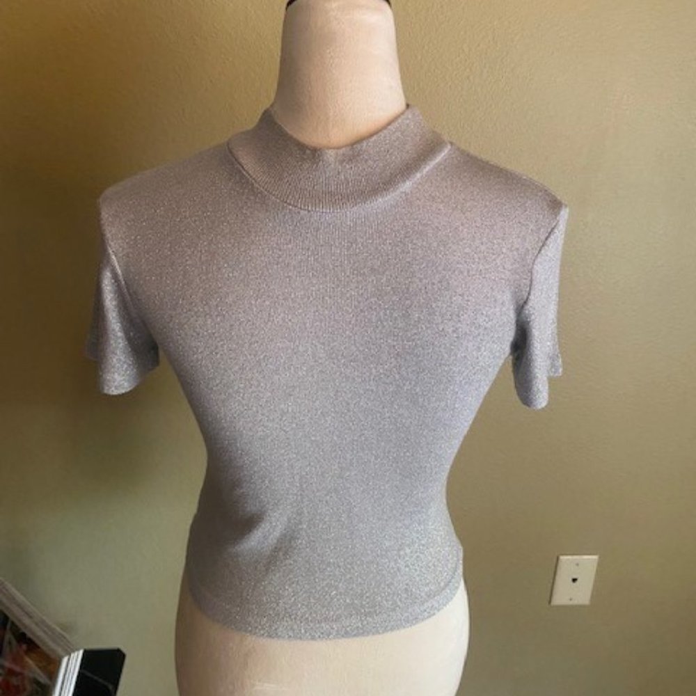 Stunning Silver half blouse